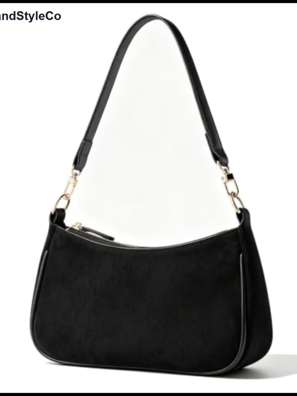 Suede Shoulder Bag Removable Chain Strap Crossbody Clutch Purse